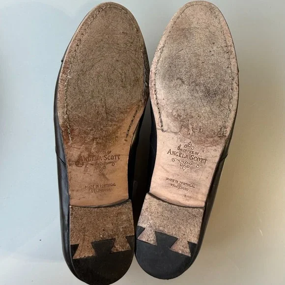 The Office of Angela Scott Mr. Holly Women's Loafers Size 10.5 Chic Quiet Luxury - Picture 11 of 13